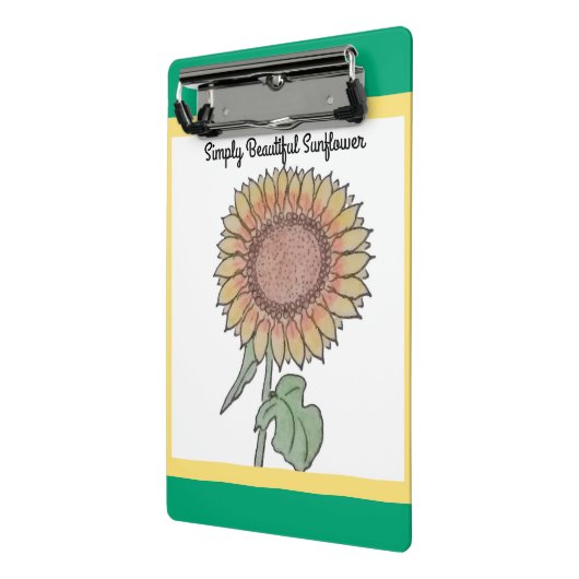 Gewoon mooie zonnebloem mini klembord (Angled2)