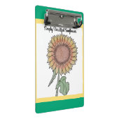 Gewoon mooie zonnebloem mini klembord (Schuin)