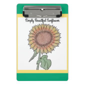 Gewoon mooie zonnebloem mini klembord (Voorkant)
