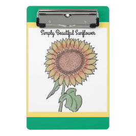 Gewoon mooie zonnebloem mini klembord