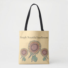 Gewoon mooie zonnebloemen tote bag