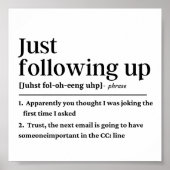 Gewoon naar de grappige definitie kijken poster (Voorkant)