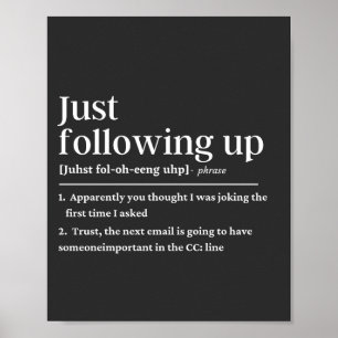 Gewoon naar de grappige definitie kijken poster