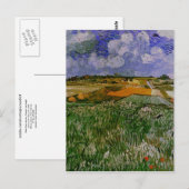 Gewoon nabij Auvers, Van Gogh Fine Art Briefkaart (Voorkant / Achterkant)