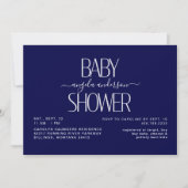 Gewoon Navy Baby shower Kaart (Voorkant)