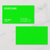 Gewoon Neon Green Producer Visitekaartje (Voorkant / Achterkant)