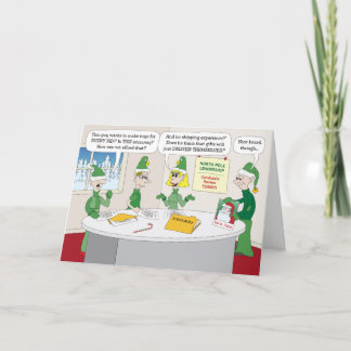 "Gewoon niet klaar?" kerst-Wenskaart Feestdagen Kaart