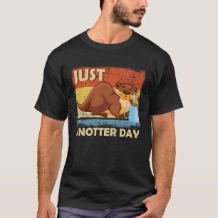 Gewoon niet langer dagelijks Otter Koffie Word Gam T-shirt