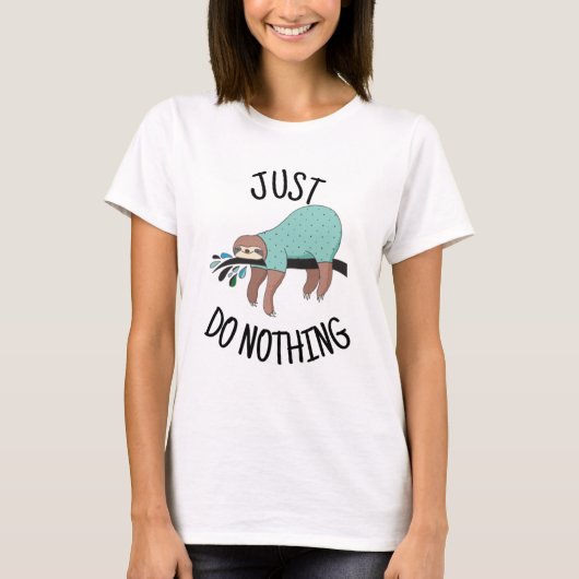 Gewoon Nietsdoen Luiaard T-shirt (Voorkant)