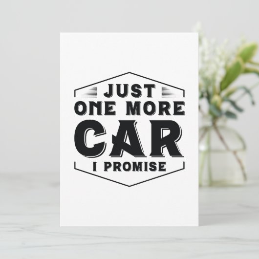 Gewoon nog één auto bedankkaart (Staand voorkant)