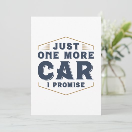 Gewoon nog één auto bedankkaart (Staand voorkant)