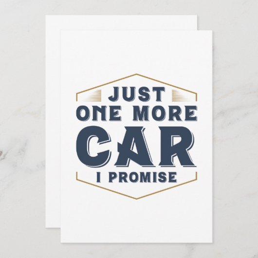 Gewoon nog één auto bedankkaart (Voorkant / Achterkant)