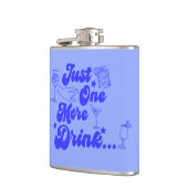 Gewoon Nog Eén Drankje Grappige Retro Tekst Heupfles (Links)