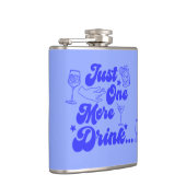 Gewoon Nog Eén Drankje Grappige Retro Tekst Heupfles (Rechts)