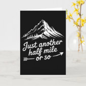 Gewoon nog een halve mijl wandelen bergbeklimmen a kaart (Gele Bloem)