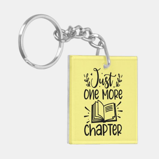 Gewoon nog een hoofdstuk Boek Lover Sleutelhanger (Voorkant Links)