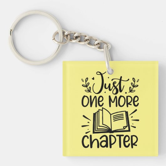 Gewoon nog een hoofdstuk Boek Lover Sleutelhanger (Voorkant)