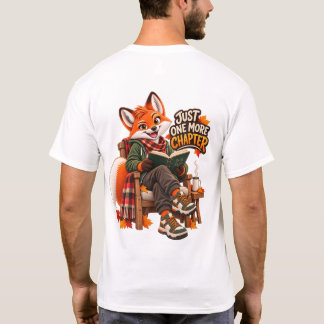 Gewoon nog één hoofdstuk Boekliefhebber Vos T-Shir T-shirt