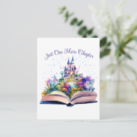 Gewoon nog één hoofdstuk - Boekomslag Briefkaart (Staand voorkant)