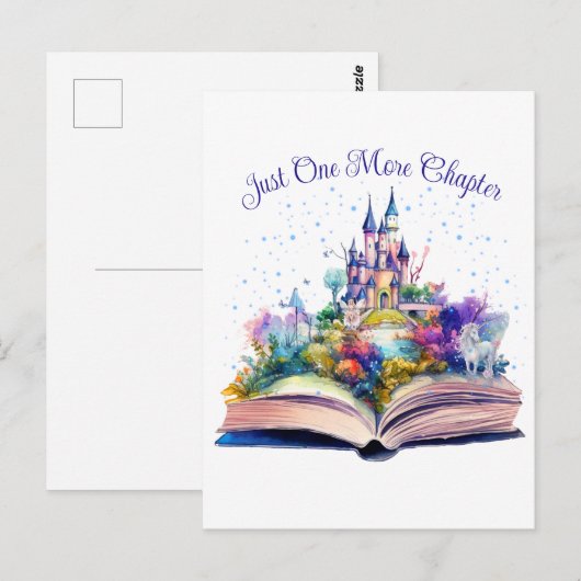 Gewoon nog één hoofdstuk - Boekomslag Briefkaart (Voorkant / Achterkant)