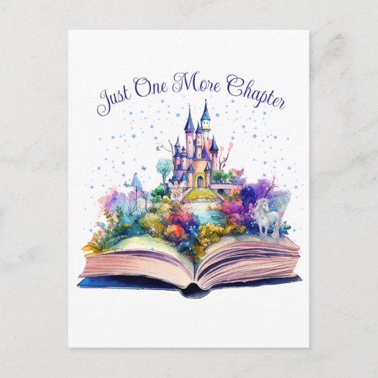 Gewoon nog één hoofdstuk - Boekomslag Briefkaart (Voorkant)