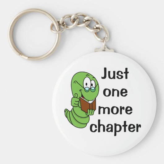 Gewoon nog een hoofdstuk-boekworm sleutelhanger (Voorkant)