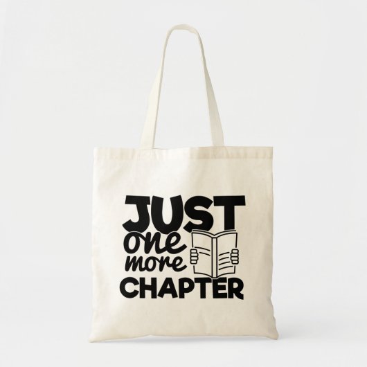 Gewoon nog een hoofdstuk funny Bookworm Reading Bo Tote Bag (Voorkant)