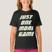 Gewoon nog een Kinder gamer met een oude witte gam T-shirt (Voorkant)