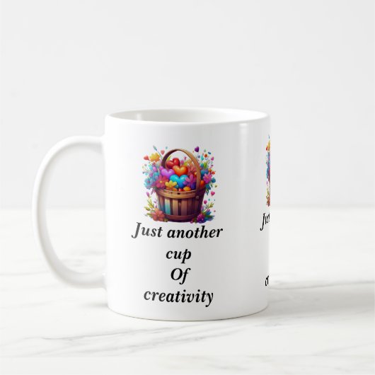 Gewoon nog een kopje creativiteit koffiemok (Links)