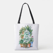 Gewoon nog een Plant Canvas tas (Achterkant)