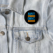 Gewoon nog één schijf Golf Game Dispatch Art Sloga Ronde Button 5,7 Cm (In situ)