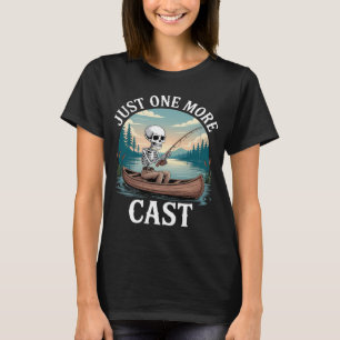 Gewoon Nog Een Worp Citaat Grappig Skelet Vissen F T-shirt