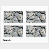Gewoon notities, Love_ Rechthoekige Sticker (Vel)
