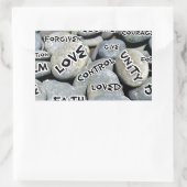Gewoon notities, Love_ Rechthoekige Sticker (Tas)