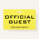 Gewoon "OFFICIAL GUEST"-logo Badge (Achterkant)