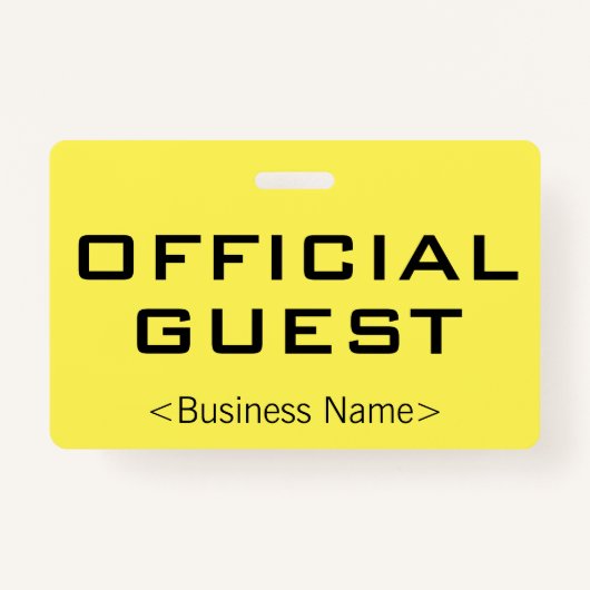 Gewoon "OFFICIAL GUEST"-logo Badge (Voorkant)