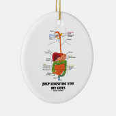 Gewoon om je mijn ingewanden te tonen (Humor van h Keramisch Ornament (Rechts)