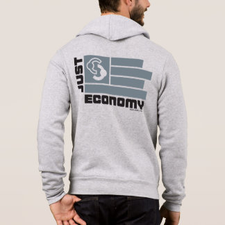 Gewoon om mannen met zipper hoodie in de economie