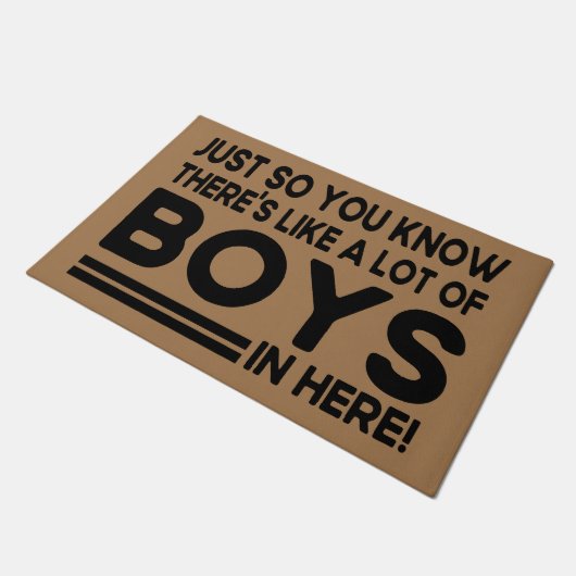 Gewoon om te weten dat er hier veel jongens zijn deurmat (Schuin)