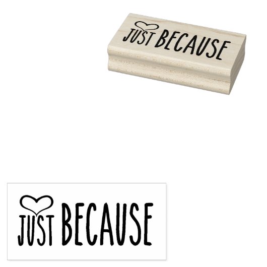 Gewoon Omdat 5 Rubberstempel (Gestempeld)