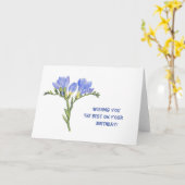 Gewoon omdat - Freesias Kaart (Gele Bloem)