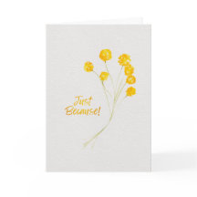 Gewoon Omdat Geel Billy Buttons Aquarel