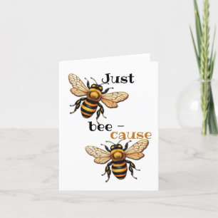 Gewoon omdat gevouwen bedankje bedankkaart