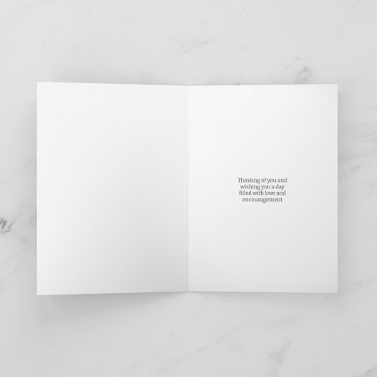 Gewoon omdat het aanmoediging Wenskaart Bedankkaart (Binnen)