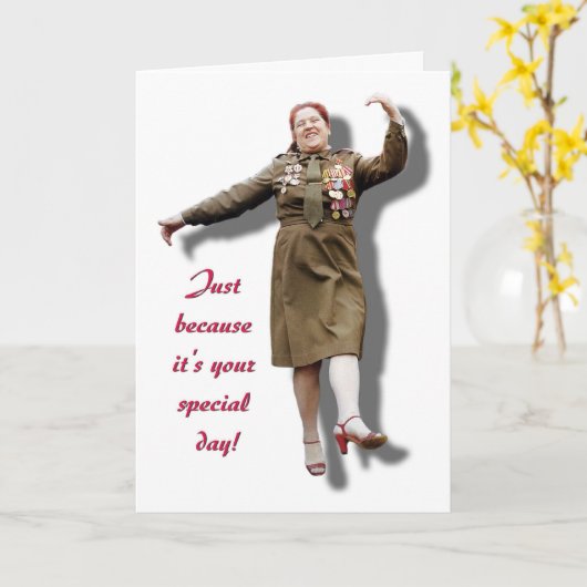 Gewoon omdat het jouw speciale dag is kaart (Gele Bloem)