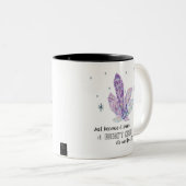 Gewoon omdat het schijnt... tweekleurige koffiemok (Voorkant rechts)