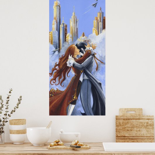 Gewoon omdat (ik hou van je) Poster (Keuken)