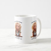 Gewoon omdat ik wakker ben = ochtend humor koffiemok (Voorkant rechts)