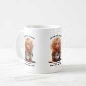 Gewoon omdat ik wakker ben = ochtend humor koffiemok (Voorkant links)