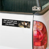 Gewoon omdat je dat kunt, varkens bumpersticker (Op Truck)